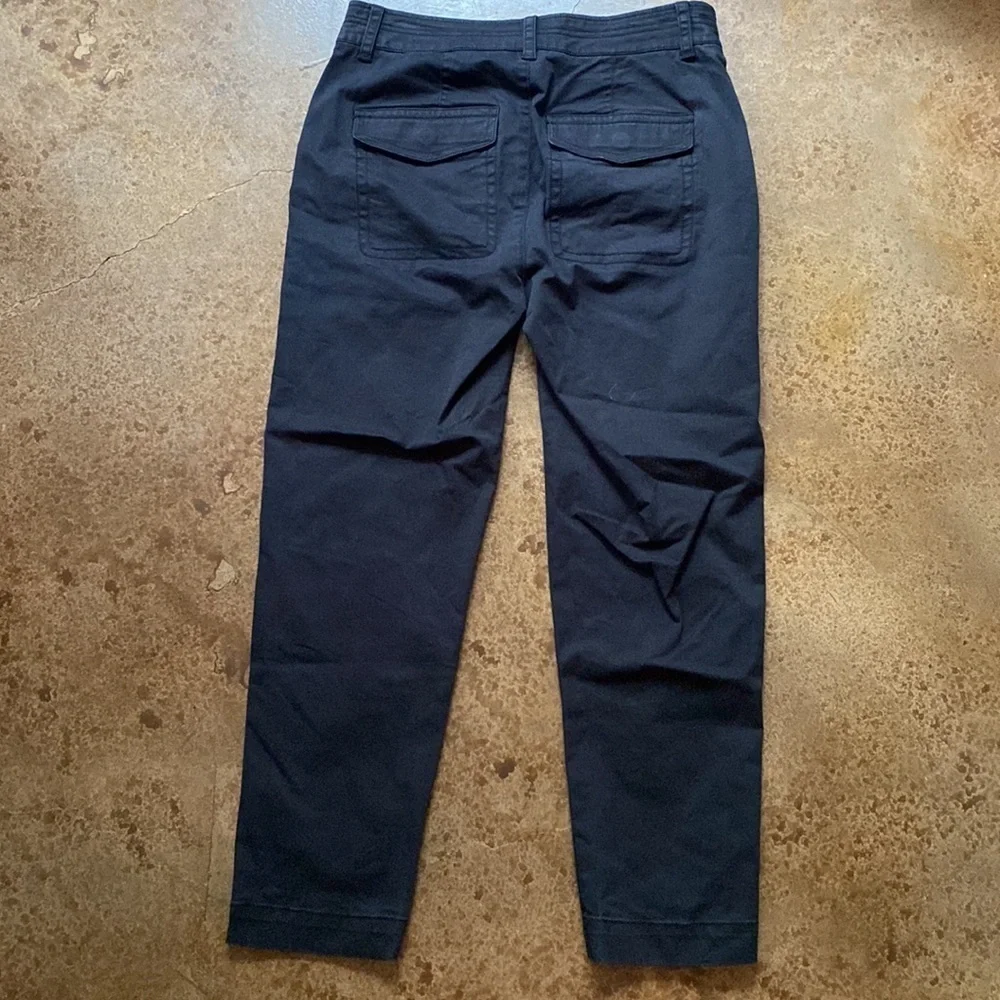 VINCE Camuto Vince black‎ cargo style stretch cropped pants